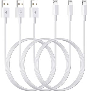 Apple Cable MFi Certified iPhone Charger Cord, 3FT 3Pack Car Carplay Apple Fast Charging Cable USB to Lightning Cable Data Sync Cord for iPhone 14 13 12 11 Pro Max XR XS X 8 7 6 5 Plus SE iPad Air