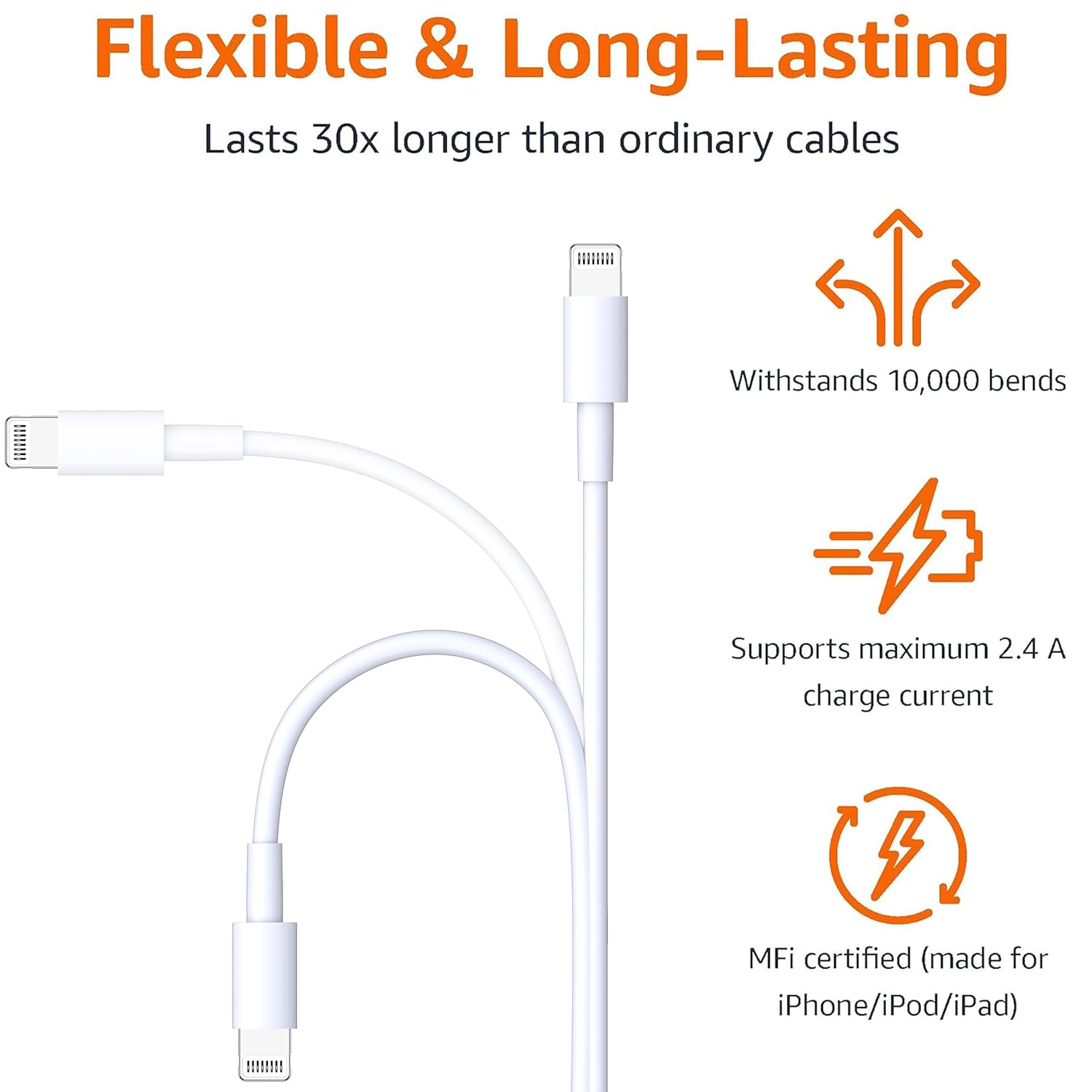 Apple Cable MFi Certified iPhone Charger Cord, 3FT 3Pack Car Carplay Apple Fast Charging Cable USB to Lightning Cable Data Sync Cord for iPhone 14 13 12 11 Pro Max XR XS X 8 7 6 5 Plus SE iPad Air